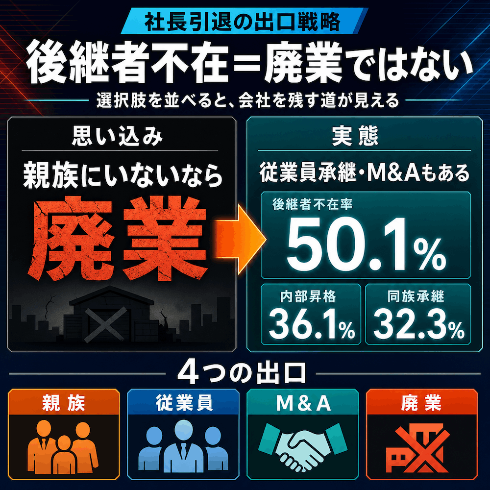 社長引退の出口戦略
